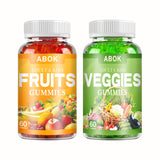 ABOK Adult & Kids Fruits & Veggies Gummies - Delicious and Nutritious Daily Boost