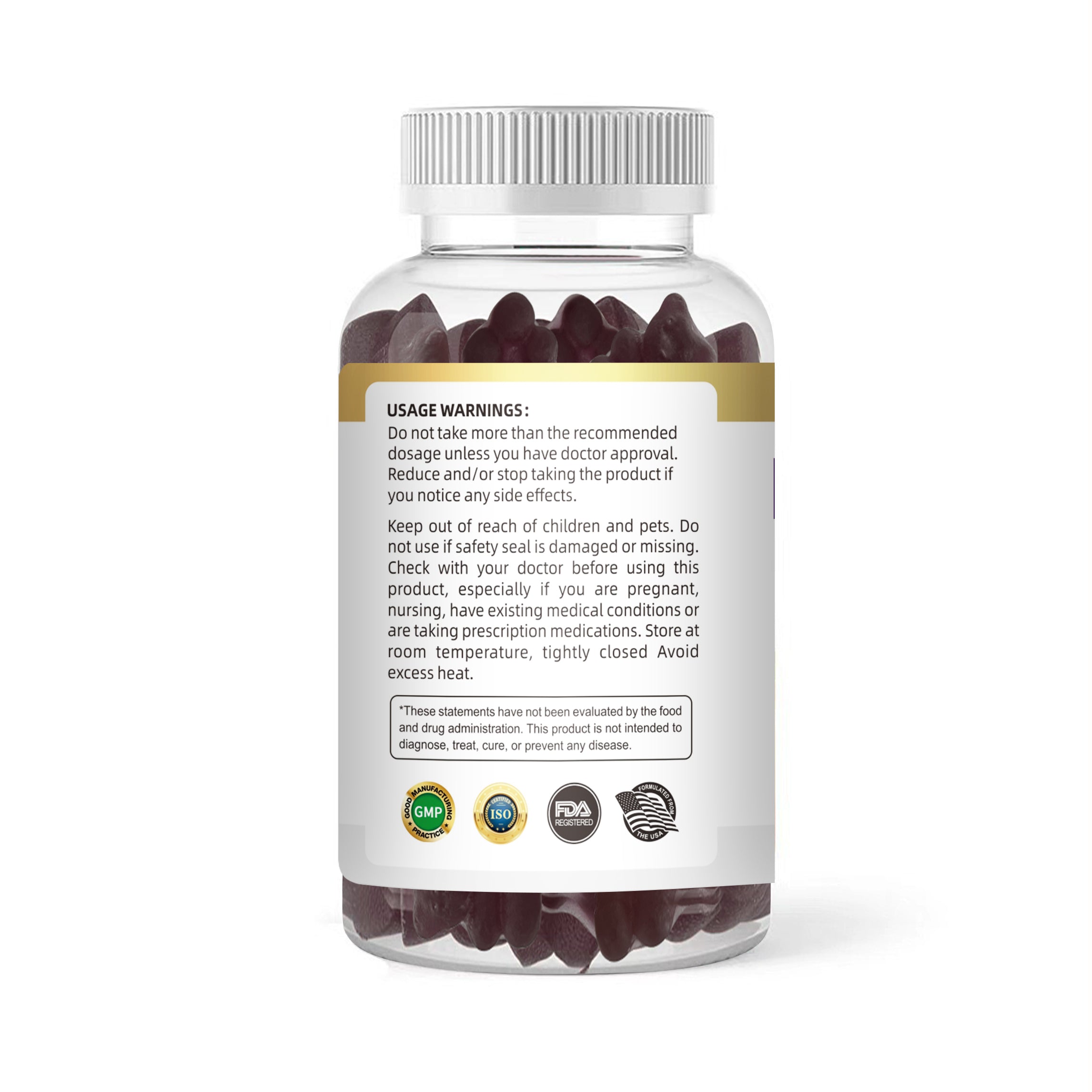 ABOK Probiotic Gummies - 500 Million CFU + Prebiotic for Optimal Gut Health