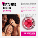 ABOK Biotin Gummies - Hair, Skin & Nails Support with Vitamins & Collagen