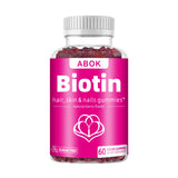 ABOK Biotin Gummies - Hair, Skin & Nails Support with Vitamins & Collagen